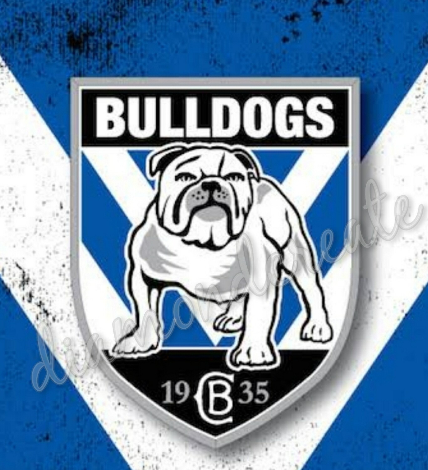 5D DIY Diamond Painting Kit IN STOCK Canterbury Bulldogs 40 x 40cm FULL DRILL Square