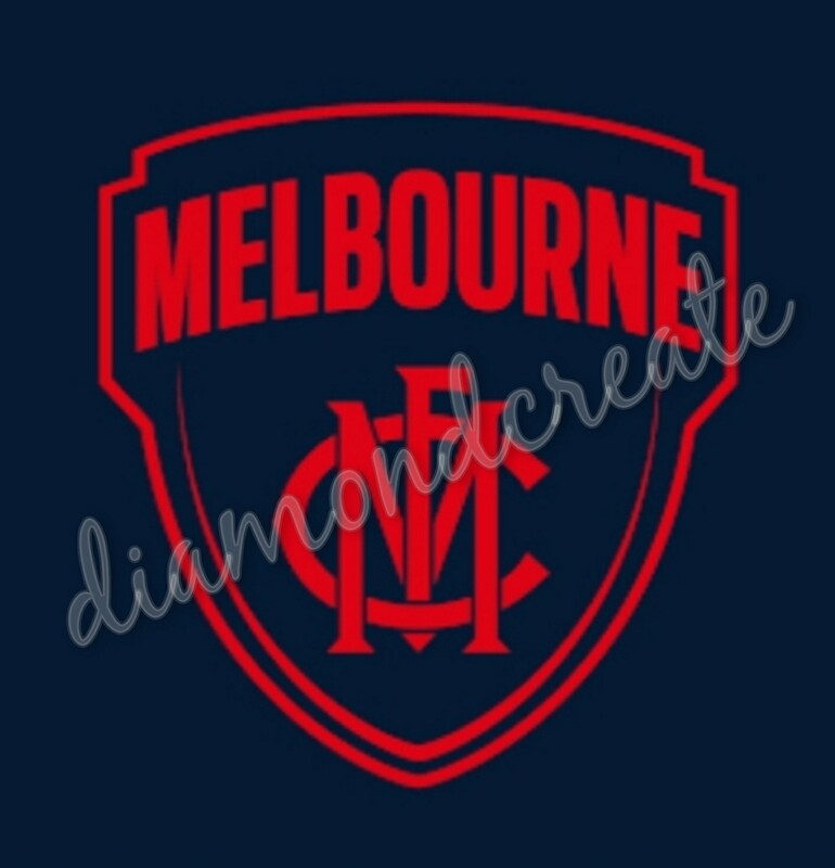 5D DIY Diamond Painting Kit IN STOCK Melbourne Demons 50x50cm FULL DRILL Round