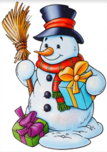 5D DIY Diamond Painting Kit Mr Snowman CANVAS SIZE 30 x 40cm FULL DRILL Round