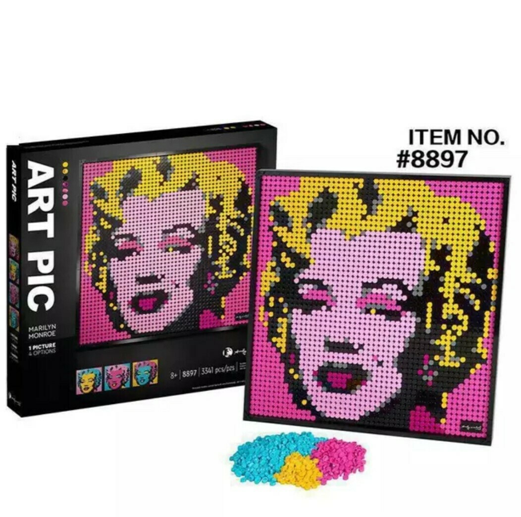 3,341 PIECE MOSAIC PAINTING MARILYN MONROE 40 x 40CM