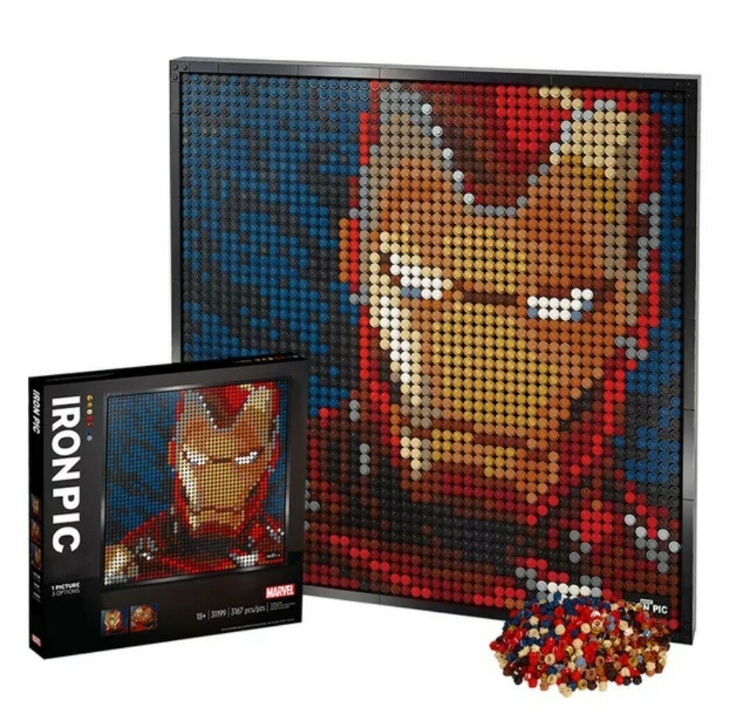 3,167 PIECE MOSAIC PAINTING IRONMAN 40 x 40CM