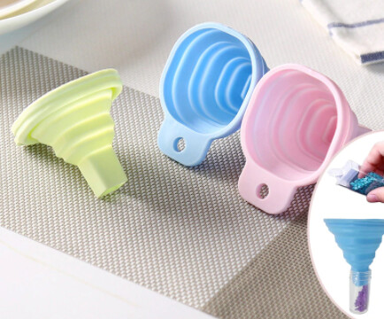 Foldable Silicon Square base Funnel