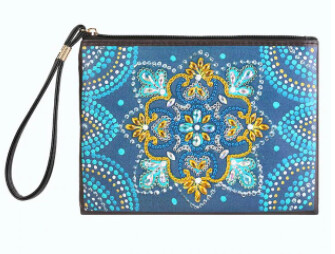 Diamond Painting Pencil  Mandala Flower case/clutch purse Special Shaped diamond Partial