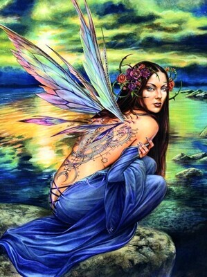 5D DIY Diamond Painting Kit Winged Beauty FULL DRILL ( 4 to 7 WEEKS arrival)