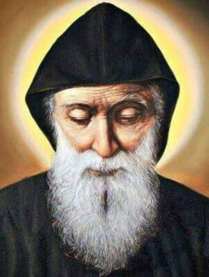 5D Diamond Painting Kit Saint Charbel FULL DRILL ( 4 to 7 WEEKS arrival)