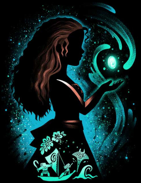 5D DIY Diamond Painting Kit Moana Silhouette FULL DRILL ( 4 to 7 WEEKS arrival)