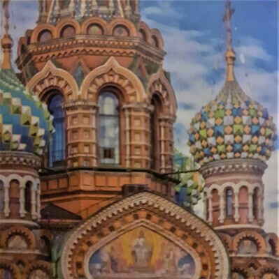 5D DIY Diamond Painting Church of Saviour, St Petersburg 40 x 50cm PARTIAL Round drill