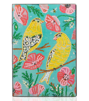 5D DIY Diamond Painting Yellow Canaries Sketchbook