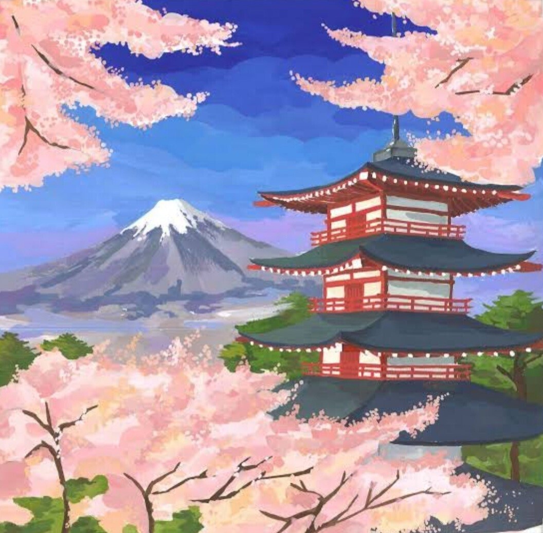 5D DIY Diamond Painting Kit Mount Fuji  #4 FULL DRILL ( 4 to 7 WEEKS arrival)