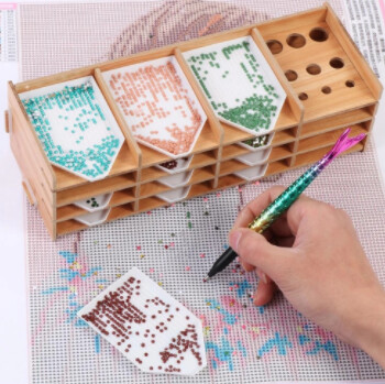 Multi-Boat Holder Diamond Painting tray Organizer, DIY assemble