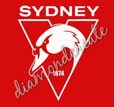 5D DIY Diamond Painting Kit IN STOCK Sydney Swans 2021 40 x 40cm FULL DRILL Square drill