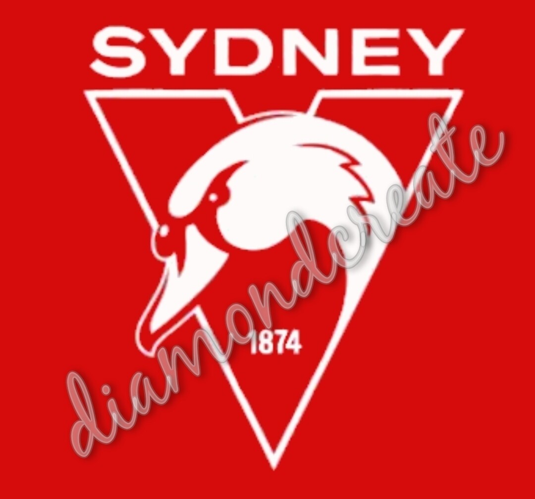 5D DIY Diamond Painting Kit IN STOCK Sydney Swans 2021 40 x 40cm FULL DRILL Square drill