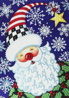 Diamond Painting Kit Santa Snow Flakes 30 x 40cm PARTIAL Special Shaped Drills