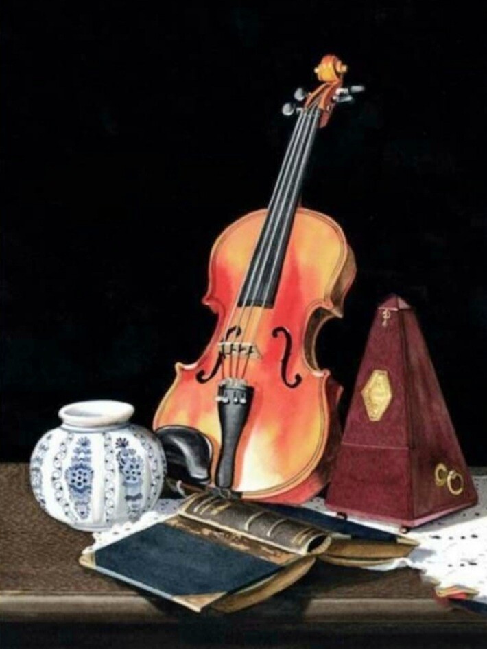 5D DIY Diamond Painting Kit Violin FULL DRILL ( 4 to 7 WEEKS arrival)