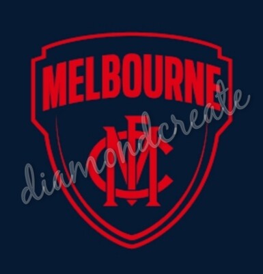 5D DIY Diamond Painting Kit IN STOCK Melbourne Demons 60 x 60cm FULL DRILL Round
