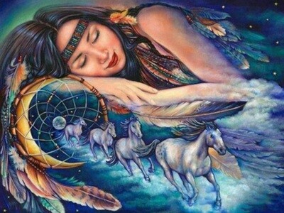 5D DIY Diamond Painting Native Dreams FULL DRILL ( 4 to 7 WEEKS arrival)