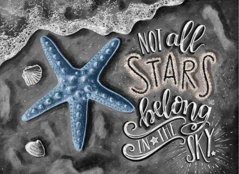 5D DIY Diamond Painting Kit Not all STARS belong in the Sky 50 x 70cm FULL DRILL Round - poured glue