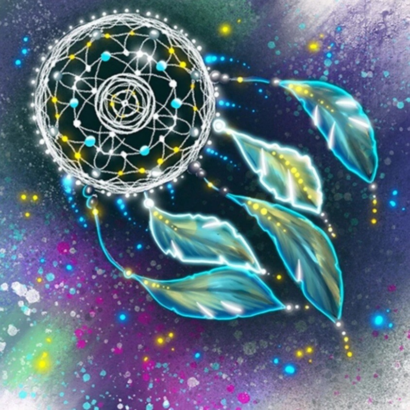 5D DIY Diamond Painting Kit Dream Catcher #2 50 x 50cm FULL DRILL Square on poured glue