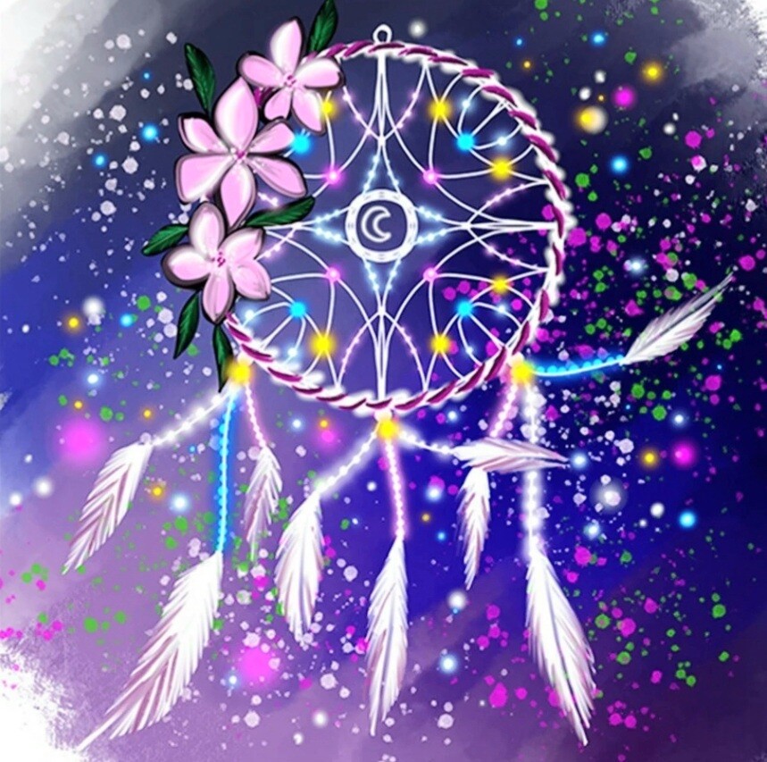 5D DIY Diamond Painting Kit Dream Catcher #1 50 x 50cm FULL DRILL Square on poured glue