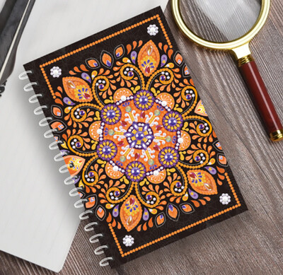 5D DIY Diamond Painting Spiral Notebook Mandala 60 page lined undated book