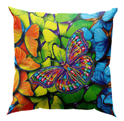 5D DIY Diamond Painting Butterfly Pillow Case