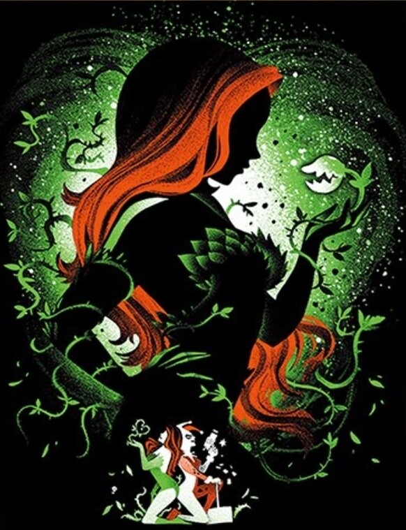 5D DIY Diamond Painting Kit Poison Ivy Silhouette FULL DRILL ( 4 to 7 WEEKS arrival)