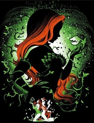 5D DIY Diamond Painting Kit Poison Ivy Silhouette FULL DRILL ( 4 to 7 WEEKS arrival)