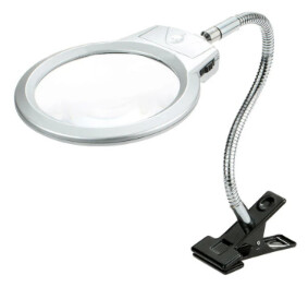 Clip Style metal hose magnifying glass