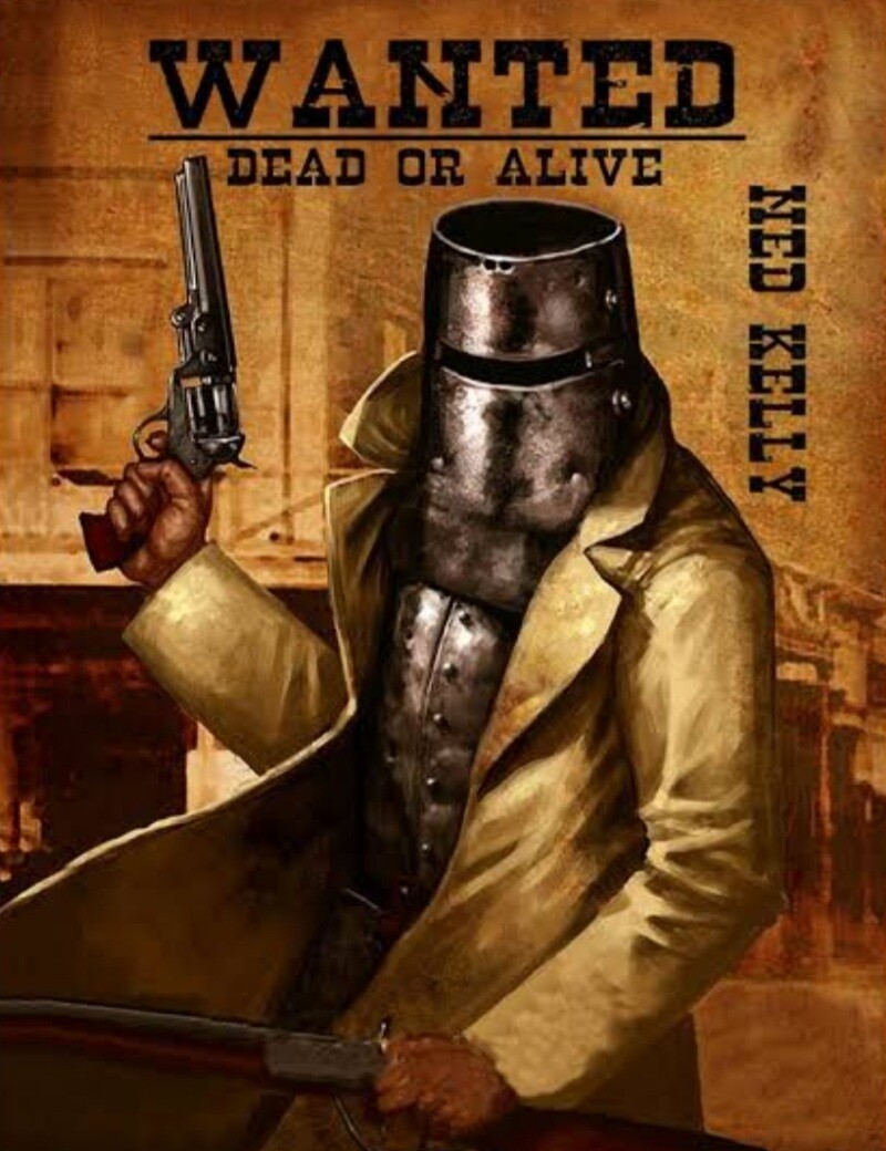 5D DIY Diamond Painting Kit Ned Kelly #3 50 x 70cm FULL DRILL Square - poured glue