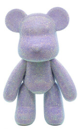 Diamond Painting Bear Rhinestone FULL DRILL 23cm, COLOUR: CANDY VIOLET