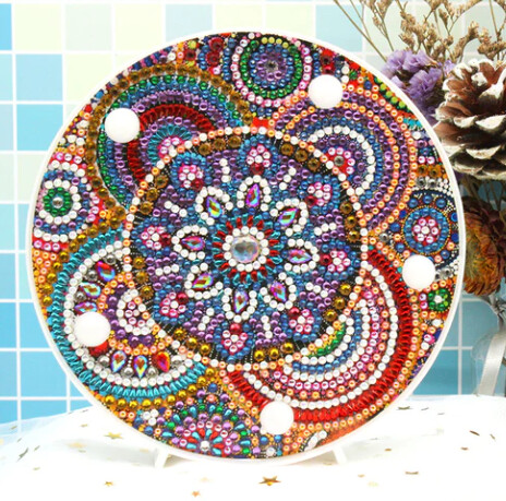 5D DIY Diamond Painting Circular Mandala night light SPECIAL SHAPED DRILL