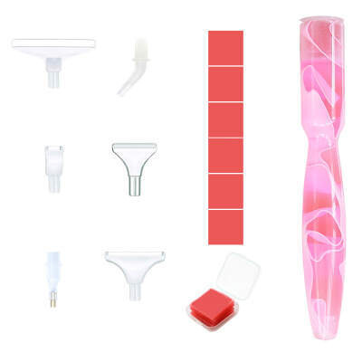 Diamond Painting Resin pen with Wax tip, Colour: PINK