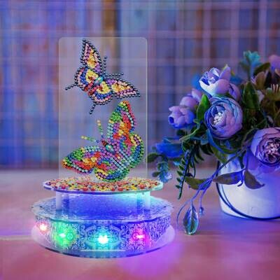 Diamond Painting LED Music Box Butterfly Ornament