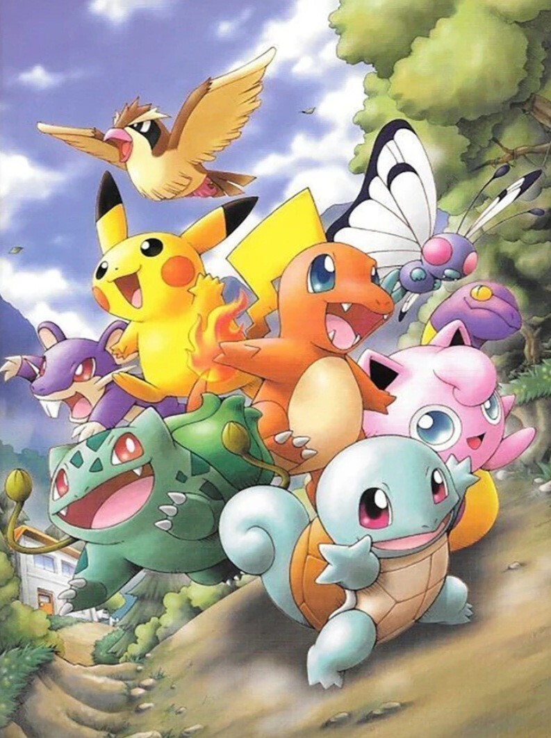 5D DIY Diamond Painting Kit Pokémon 40 x 50cm FULL DRILL ROUND