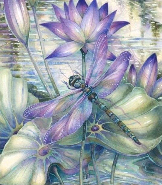 5D DIY Diamond Painting Dragonflies 50 x 60cm FULL DRILL Round - poured glue