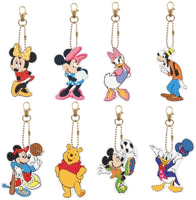 Diamond Painting DISNEY 8 Piece Key chains