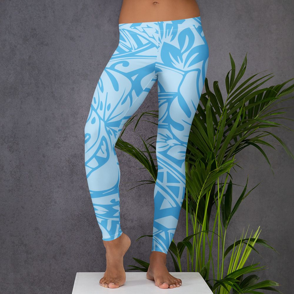 Monsterra  ʻulaʻula uliuli leggings