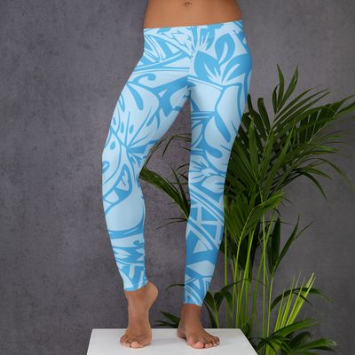 Monsterra  ʻulaʻula uliuli leggings
