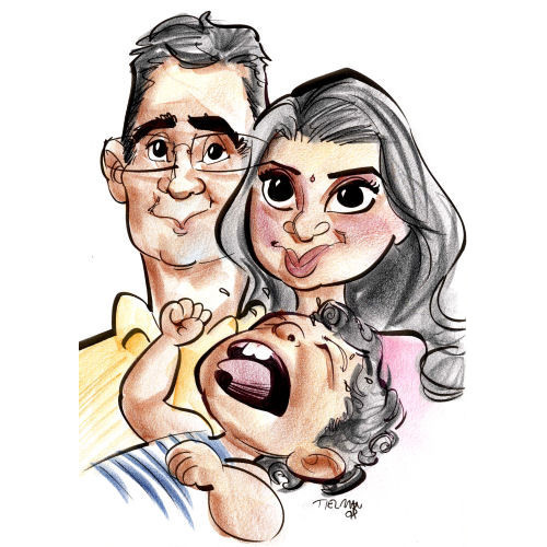 Caricature - Three People
