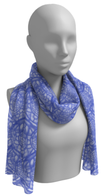 Lucile Silk Scarf, Periwinkle