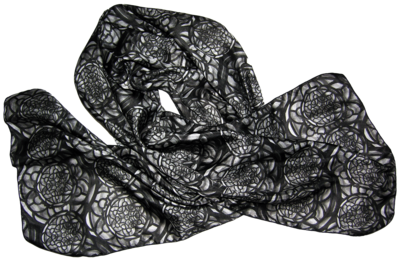 Lucile Ltd. silk scarf (shades of grey)