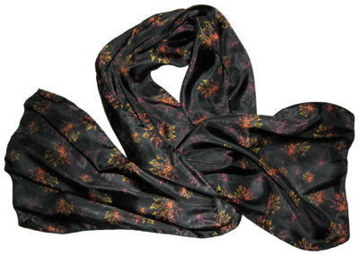 Maple leaf silk scarf