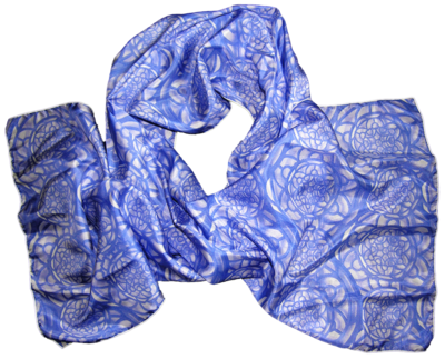 Lucile Ltd. silk scarf (periwinkle)