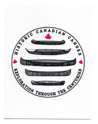 Historic canoes greeting card
