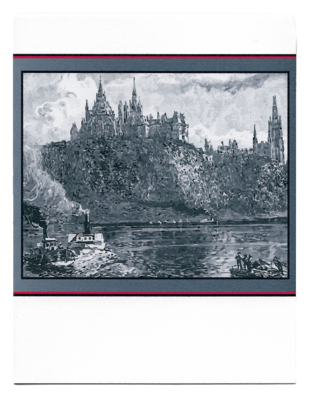 Canadian parliament greeting card