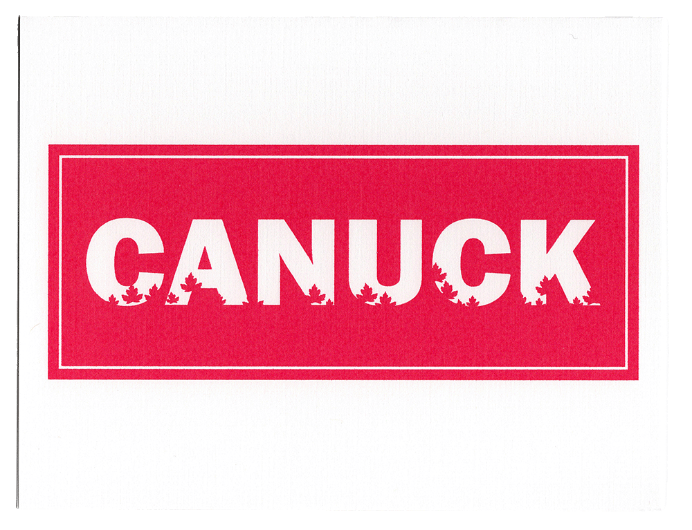 Canuck greeting card