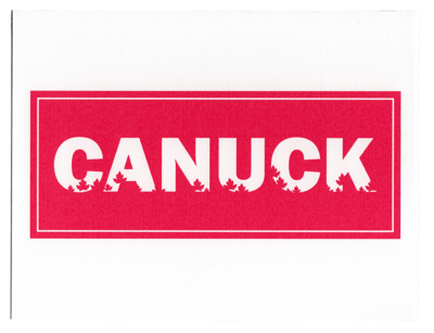 Canuck greeting card