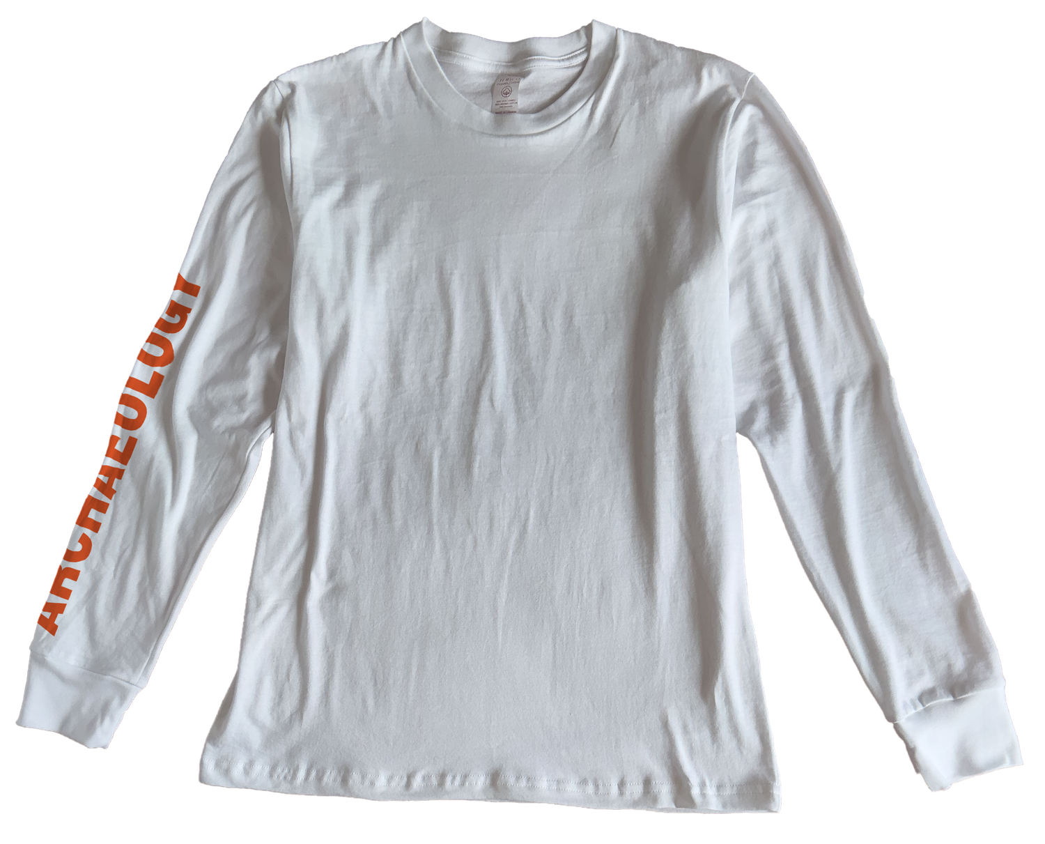 Sleeve Text (solid) and/or Left Chest Logo, Long Sleeve T-shirt