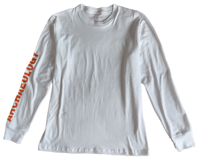 Sleeve Text (solid) and/or Left Chest Logo, Long Sleeve T-shirt