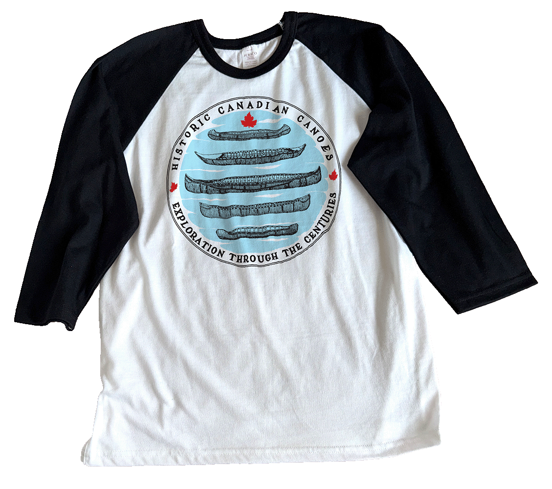 Historic Canoes Baseball T-shirt